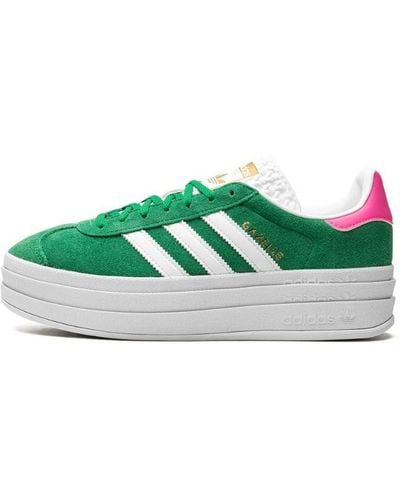 adidas Gazelle Bold "green Lucid Pink" Shoes
