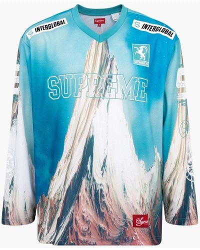 Supreme Mountain Hockey Jersey "fw 21" - Blue