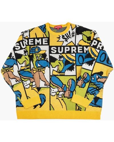 Supreme Cartoon Sweater "ss 20" - Yellow