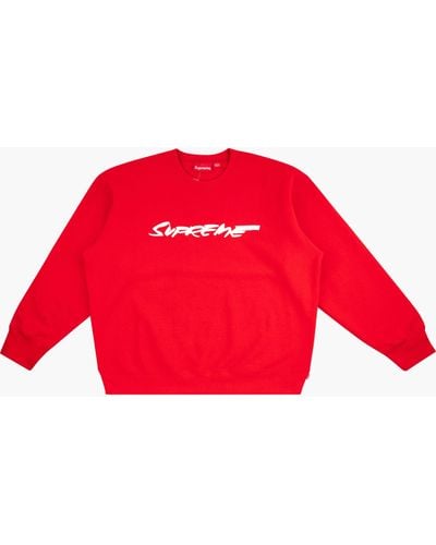 supreme red sweatshirt