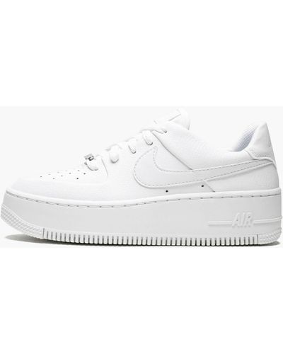Nike Air Force 1 Sage Lo Mns "triple White" Shoes - Black