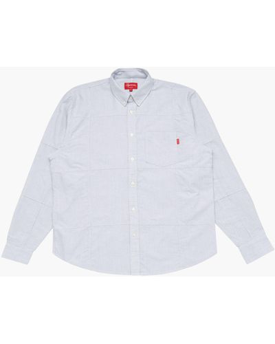 Supreme Patchwork Oxford Shirt "fw 20" - White