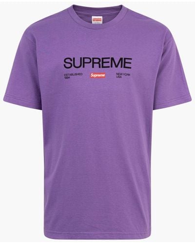Supreme Est 1994 T-shirt "fw 21" - Purple