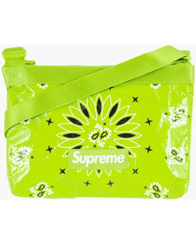 Supreme Bandana Tarp Side Bag "ss 21" - Green