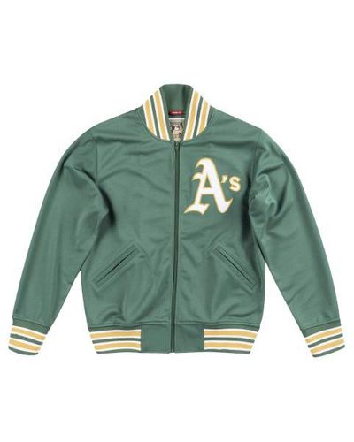 Mitchell & Ness Batting Practice Jacket "mlb Oakland Athletics 91" - Green