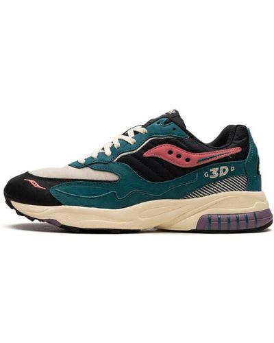 Saucony 3d Grid Hurricane "midnight Swimming" Shoes - Black