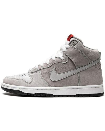 Nike Dunk High Pro Sb "pee-wee Herman" Shoes - Grey