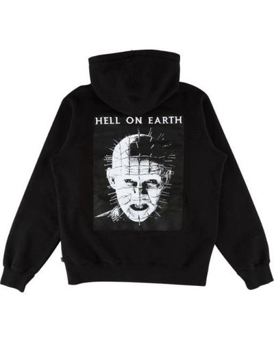 Supreme Hellraiser Zip Up Hooded Sweatshirt "ss 18" - Black