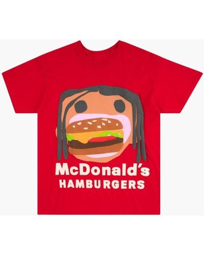 Travis Scott Cpfm Burger Mouth T-shirt "red"