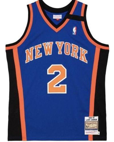 Mitchell & Ness Authentic Jersey "nba Ny Knicks 98 Larry Johnson" - Blue