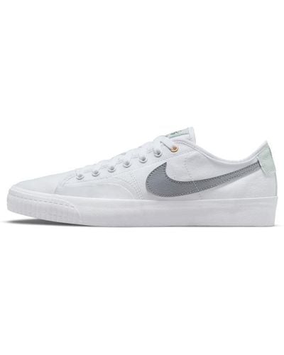 Nike Sb Blazer Court Dvdl "white Grey" Shoes - Black