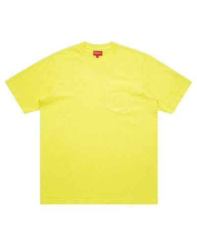 Supreme Overdyed Pocket T-shirt "ss 20" - Yellow