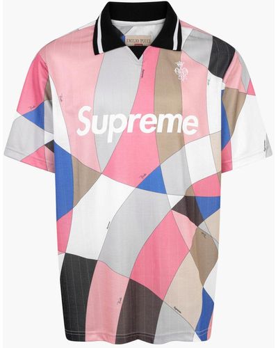 Supreme Emilio Pucci Soccer Jersey "ss 21" - Pink