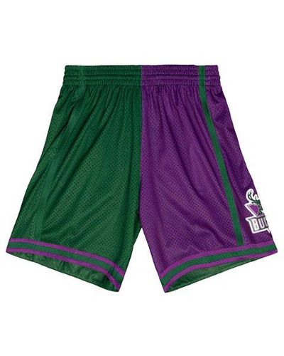 Mitchell & Ness Split Swingman Shorts "nba Milwaukee Bucks 1996" - Green