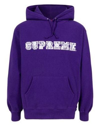 Supreme Lace Hoodie "ss 22" - Purple