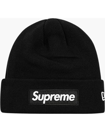 Supreme New York Yankees New Era Box Logo Beanie Tan