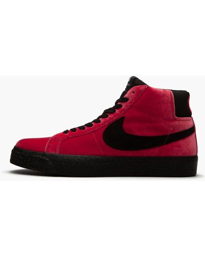Nike Sb Zoom Blazer Mid "kevin And Hell" Shoes - Red