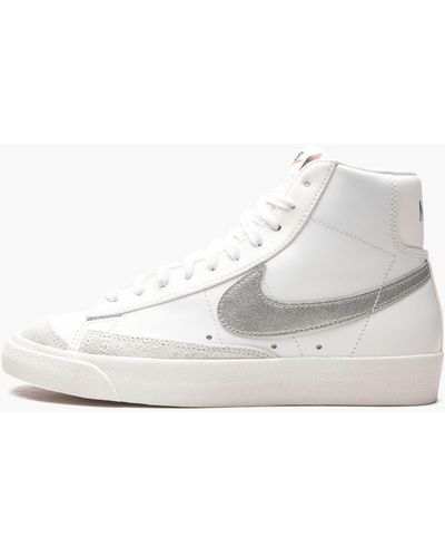 Nike Blazer Mid '77 Vintage "white / Metallic Silver" Shoes - Black