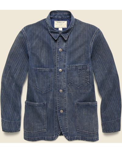 Indigo Blue Coats for Men | Lyst