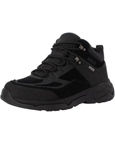 Aigle Palka Waterproof Walking Shoes - Black