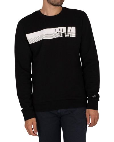 Replay Graphic Sweatshirt - Black