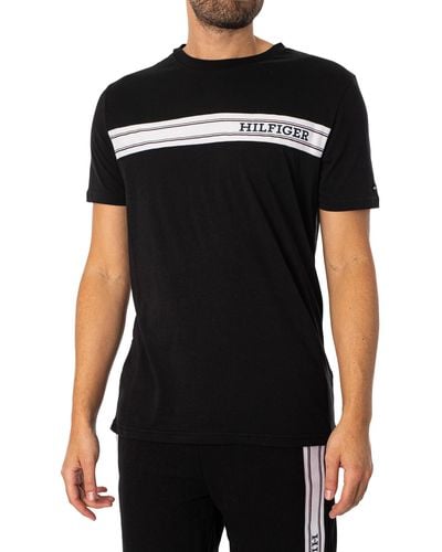 Tommy Hilfiger Lounge Brand Line T-shirt - Black