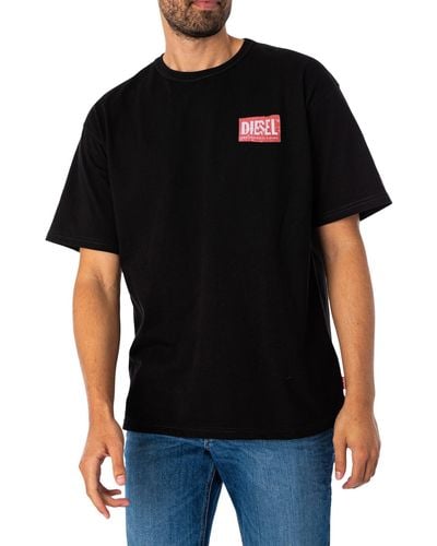 DIESEL T-boxt-q15 T-shirt - Black