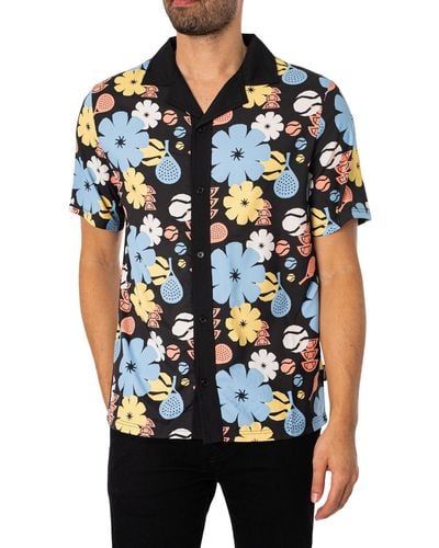 Ellesse Lumi Pattern Short Sleeved Shirt - Multicolour