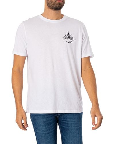 HUGO Dedico Graphic T-shirt - White
