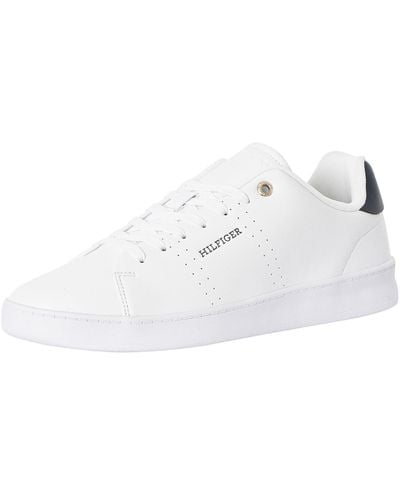 Tommy Hilfiger Court Cup Leather Sneakers - White