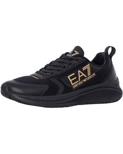 EA7 Logo Mesh Sneakers - Blue