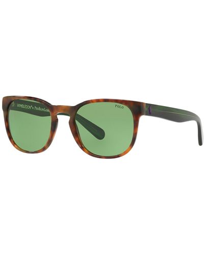 Polo Ralph Lauren 0ph4099 Wimbledon Phantos Sunglasses - Green