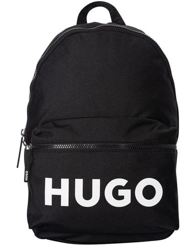 HUGO Ethon 2.0 Logo Backpack - Black