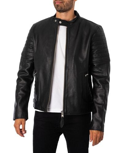 Schott Nyc Joe Leather Jacket - Black