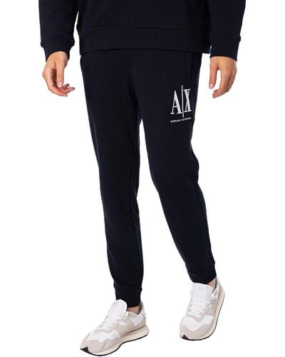 Armani Exchange Logo Jersey Sweatpants - Black