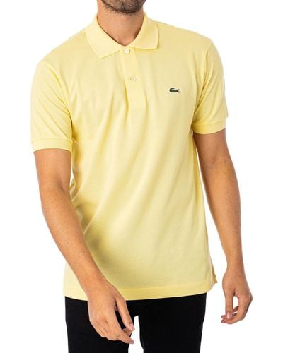 Lacoste Classic Short Sleeve Discontinued L.12.12 Pique Polo Shirt - Yellow