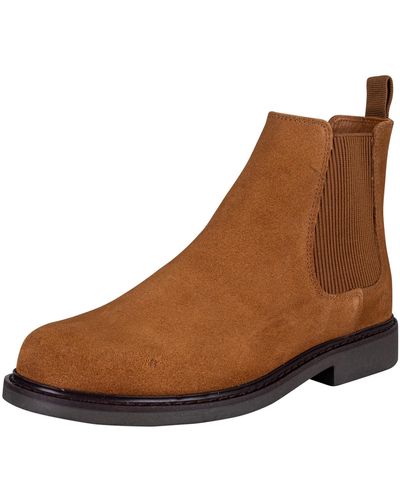 Levi's Amos Chelsea Suede Boots - Brown