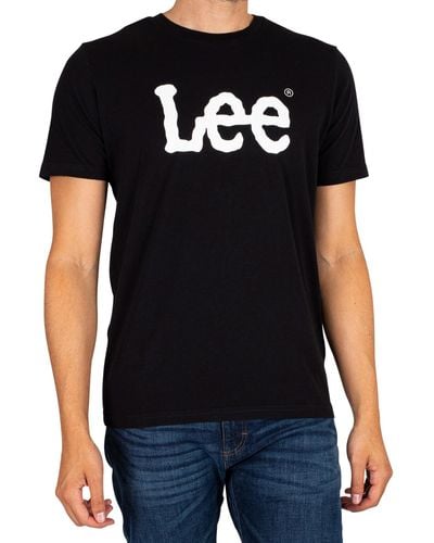 Lee Jeans Wobbly Logo Graphic T-shirt - Black