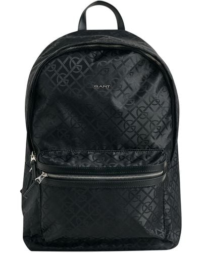 GANT Pattern Backpack - Black