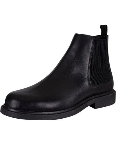 Levi's Amos Chelsea Leather Boots - Black