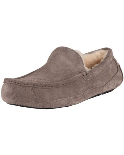 UGG Ascot Suede Slippers - Gray