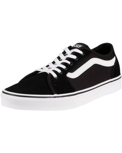 Vans Filmore Decon Suede Canvas Sneakers - Black