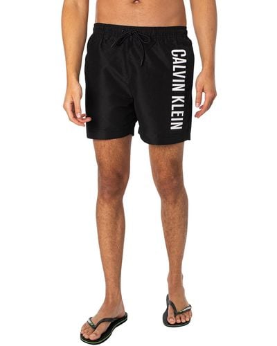 Calvin Klein Medium Drawstring Swim Shorts - Black