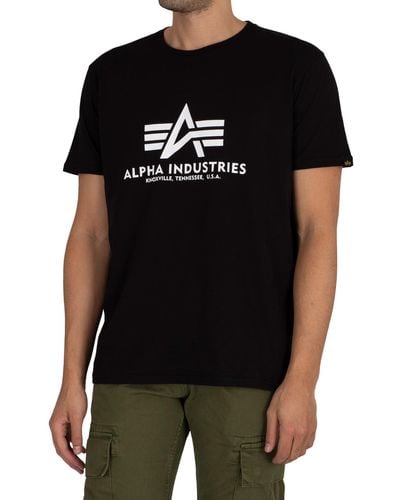 Alpha Industries Basic Graphic T-shirt - Black