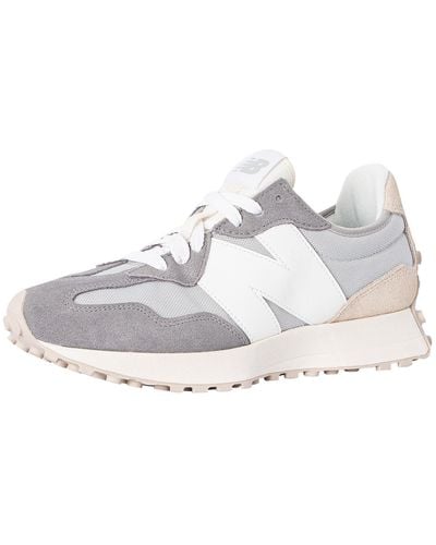 New Balance 327 Suede Trainers - White