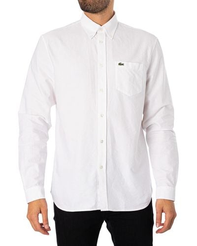 Lacoste Chest Pocket Shirt - White