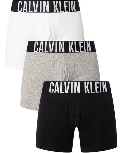 Calvin Klein Intense Power 3 Pack Boxer Briefs - Black