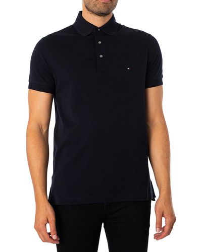 Tommy Hilfiger Essential Interlock Slim Polo Shirt - Black