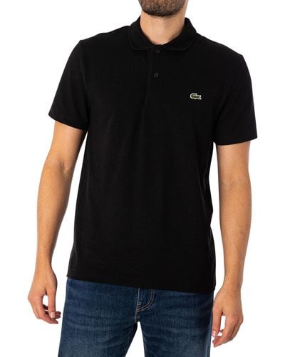 Lacoste Logo Regular Polo Shirt - Black