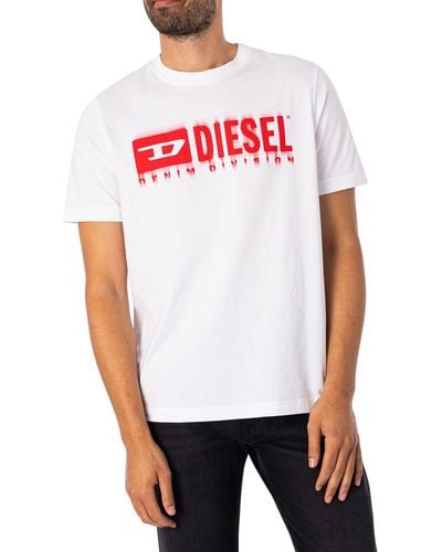 DIESEL T-adjust Q7 T-shirt - White